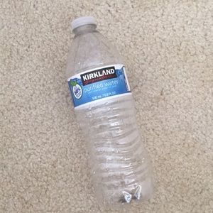 an empty waterbottle